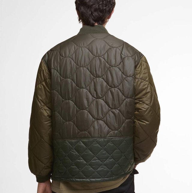 Barbour Cording Quilted Jacket Army Green