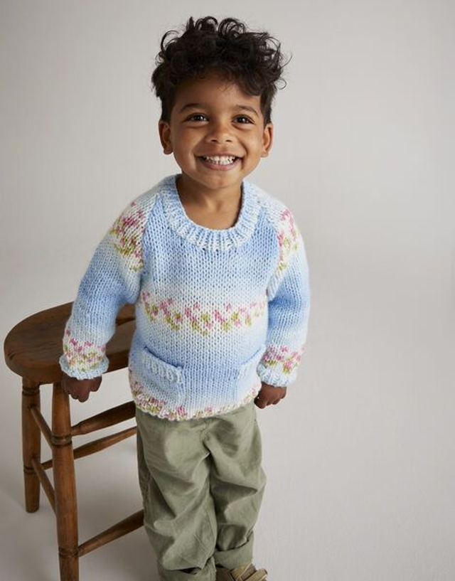 Pocket Sweater Chunky Pattern 5567