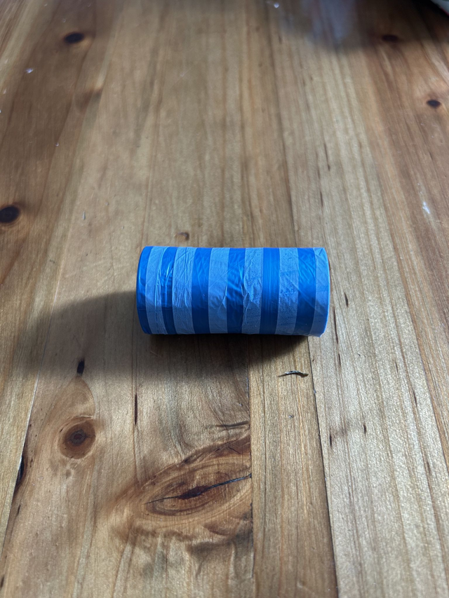 Rouleau de 20 sachets (motif rayures bleues)