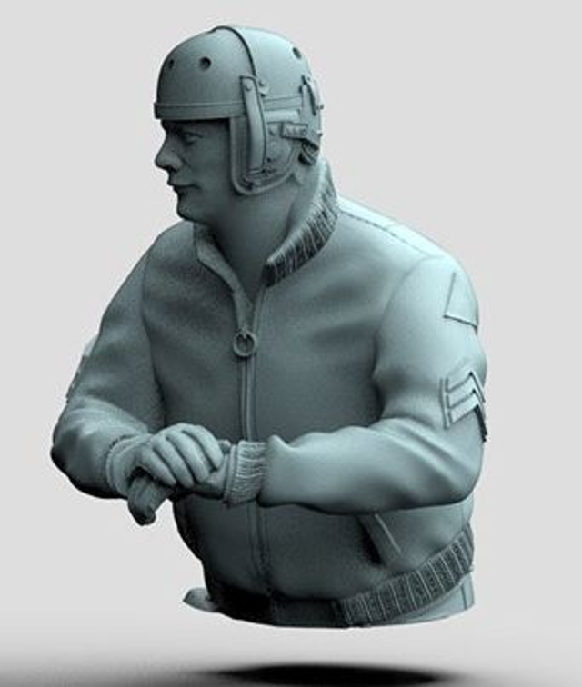 3DiMontis - WW2 US Tanker 5 (1/16) Half figure