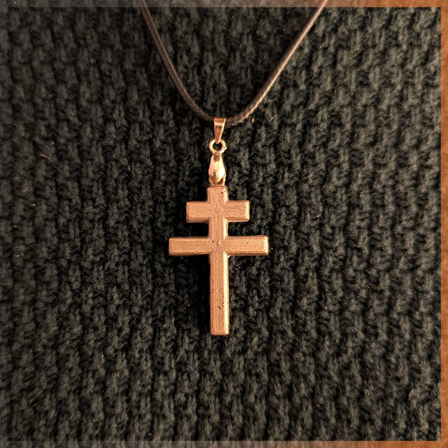 Pendentif Croix de Lorraine (personnalisable)