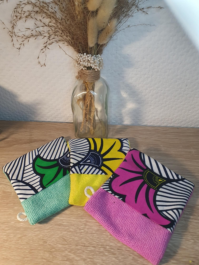 Trio débarbouillettes Wax/microfibre