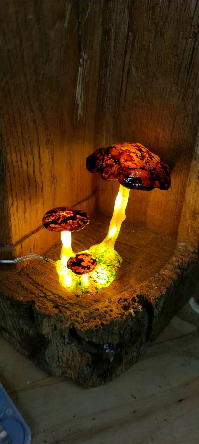 Luminaire champis 🍄 marron 