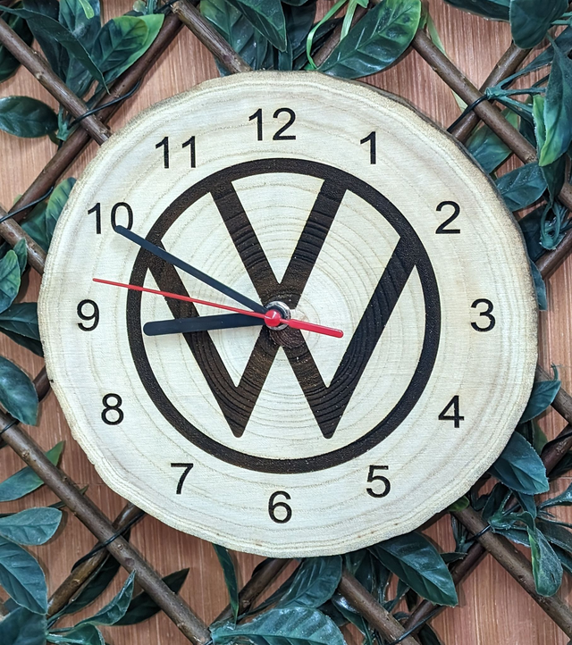 VW logo Clock