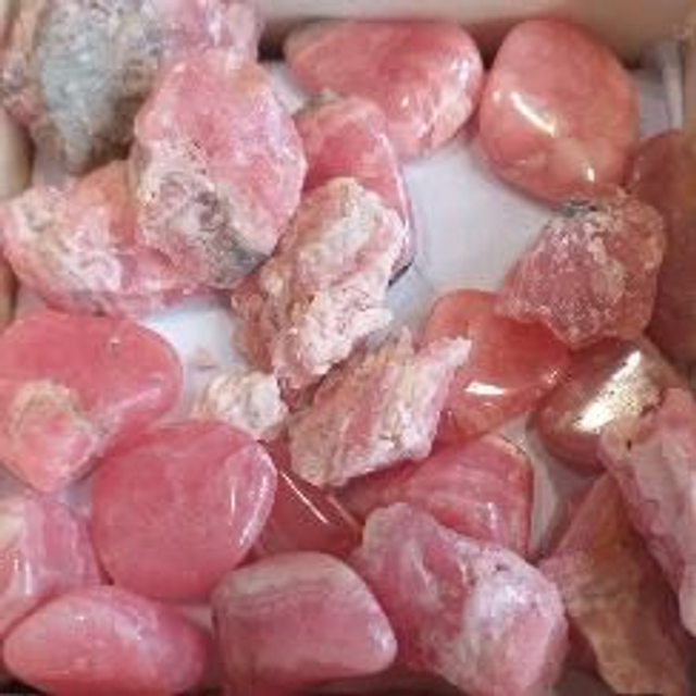 rhodochrosite (pierre roulée ou brute) 