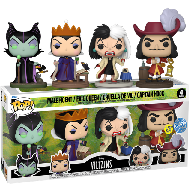 Disney Villains: 4-Pack Pop! 
