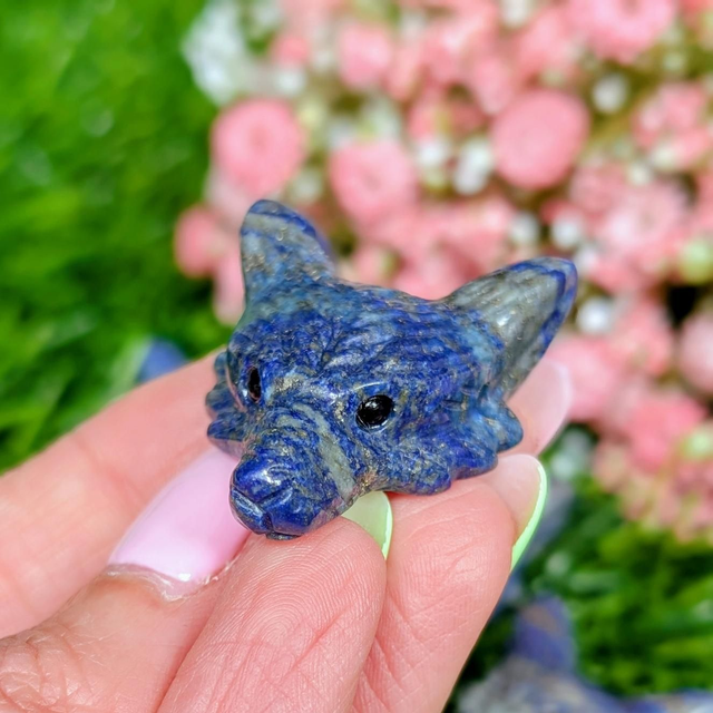 Lapis Lazuli Wolf Head 🐺