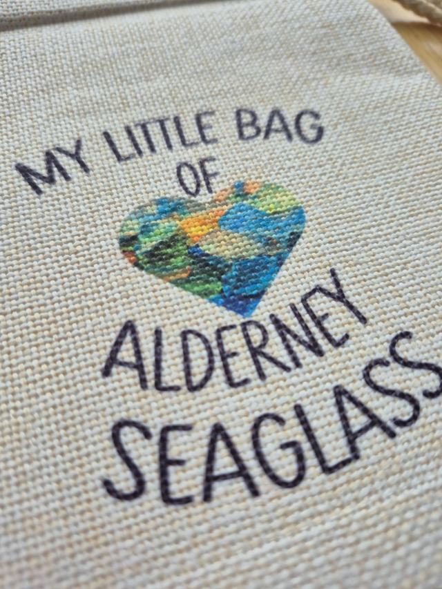 Seaglass Collecting Drawstring Bag