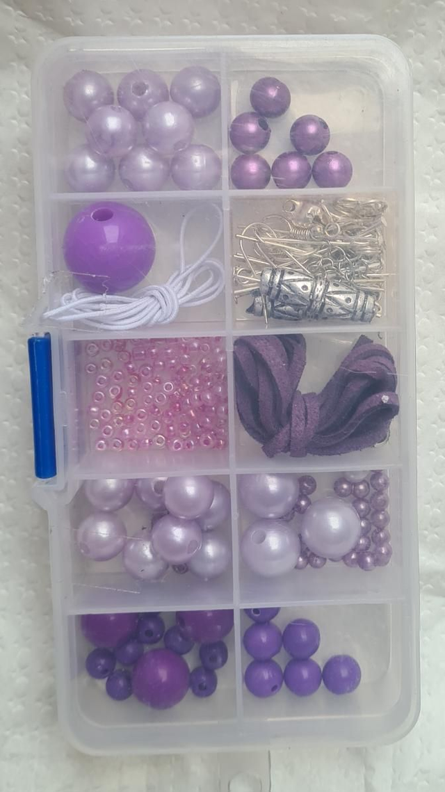 Jewellery making kit purple