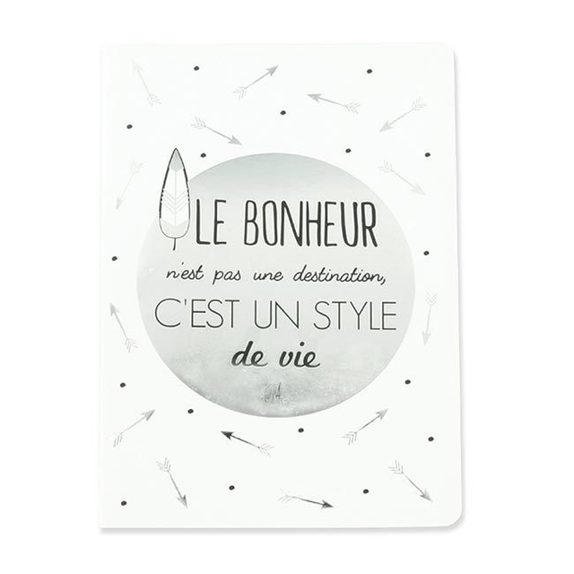 Carnet A6 souple le bonheur 40 pages 3561864333118