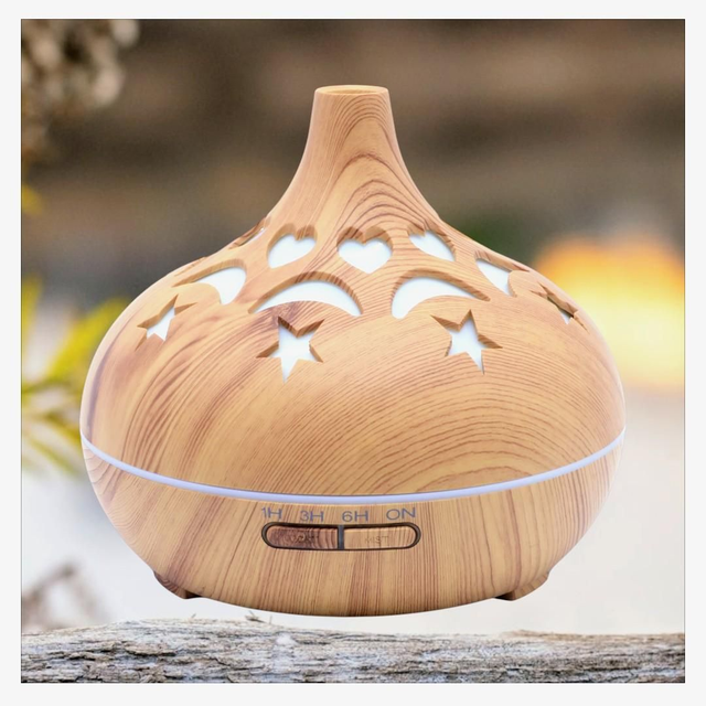 "Coeur lune étoile" - Diffuseur huiles essentielles 17 cm