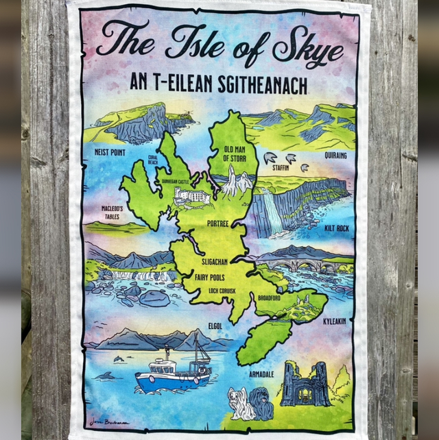 Isle of Skye tea towel