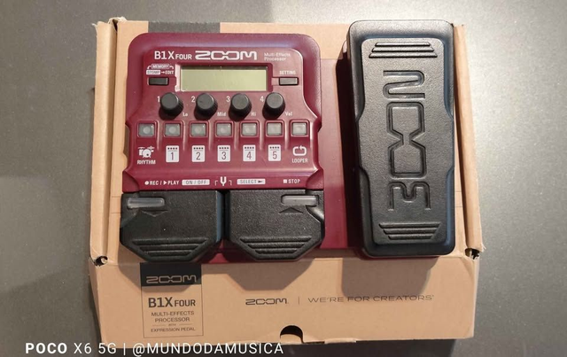 Pedaleira Zoom 1bx para contra baixo 