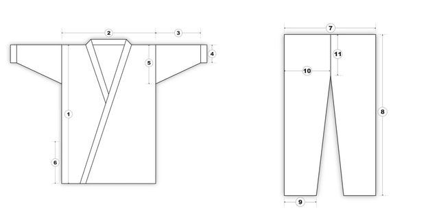 Ensemble de compétition KATA PUNOK WKF Gold 3P