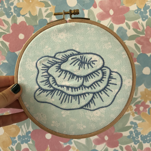 Décoration Murale Corail Bleu Fleuri