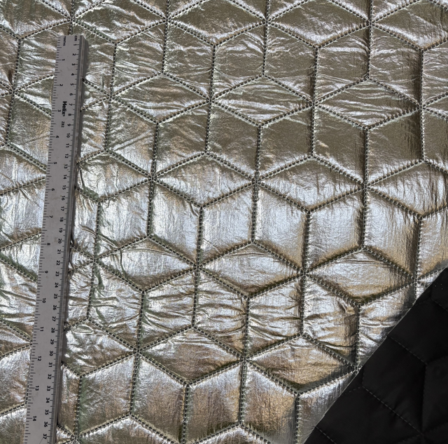 Silver Quilted Fabric