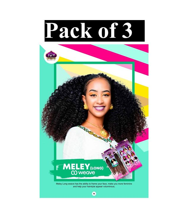 (Pack of 3) Meley hair 