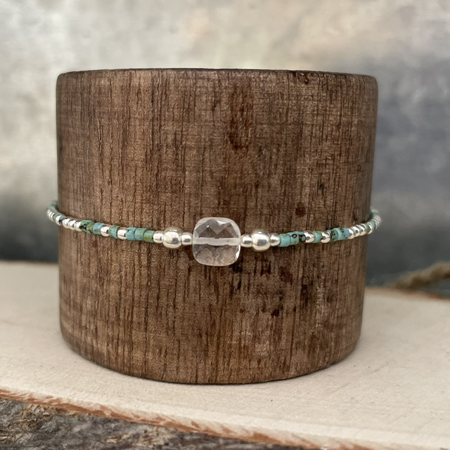 Bracelet Ton turquoise africaine