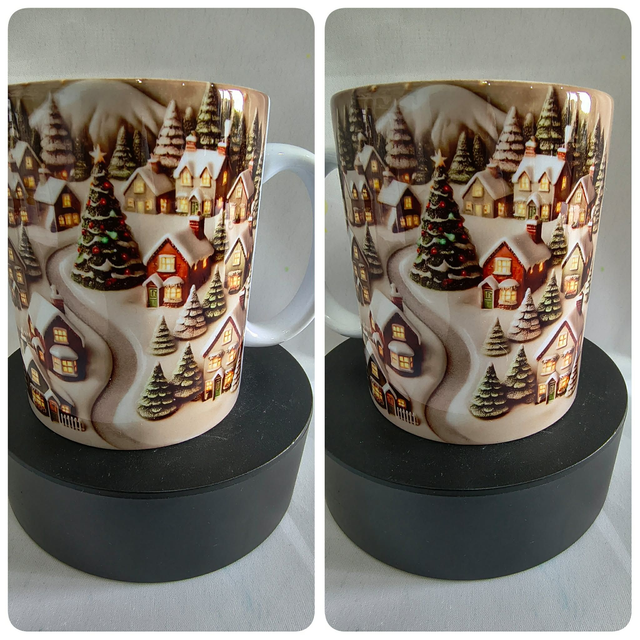 Noël mug famille village