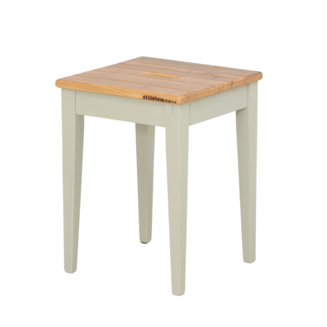 UNIK Altholz Hocker zementgrau 