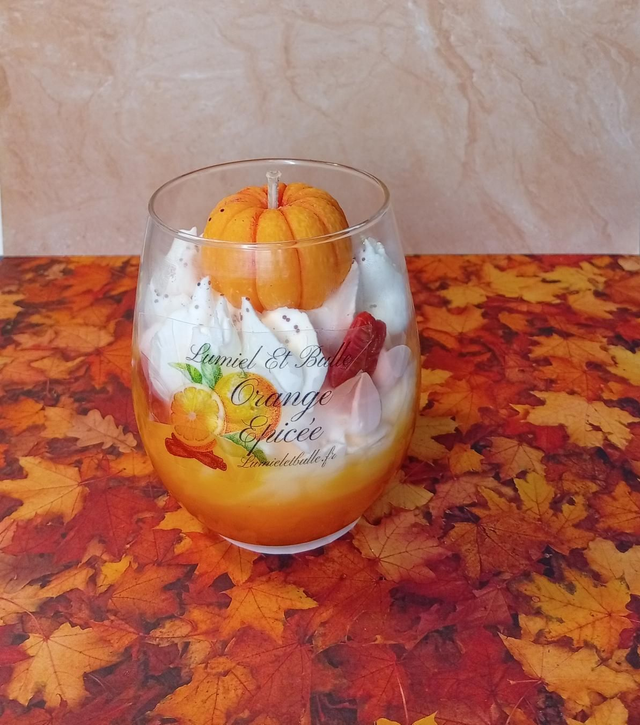 Bougie gourmande orange épicée XL