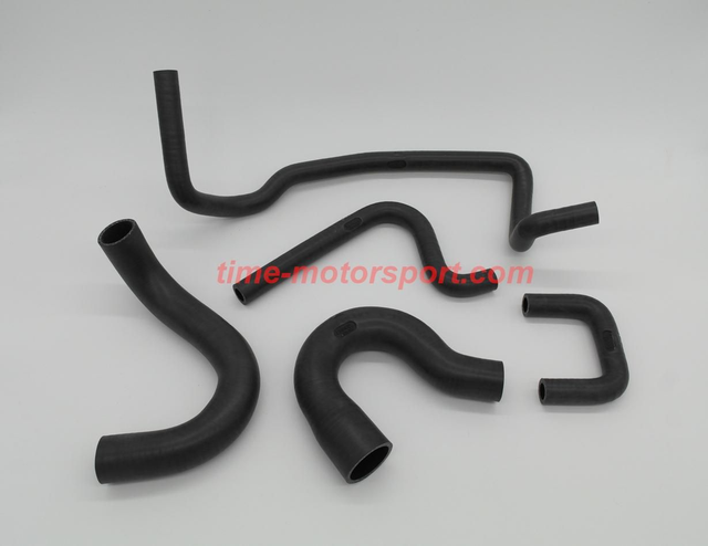 SamcoSport Silicone Coolant Hose in Classic Black - Ford Escort Mk1 / Mk2 1.6 Ltr Crossflow / OHV including MK1 Mexico.