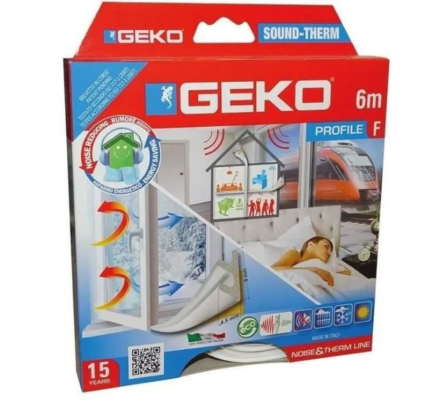 Calfeutrage mousse 6m - Profile F Geko