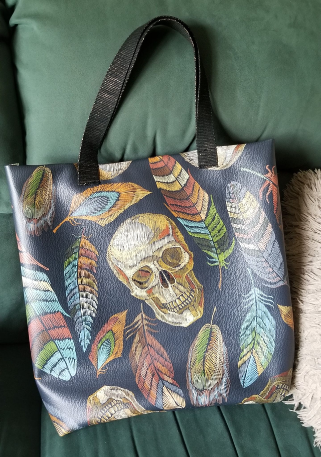 Grand sac en simili cuir doublé pour adultes et enfants unisexe fait main