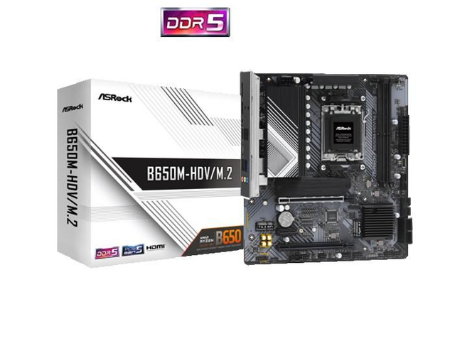02.2.0048 – Scheda Madre ASRock B650M‑HDV/M.2 AM5 – Micro‑ATX entry‑level per Ryzen 7000
