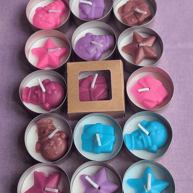 ✨ Lot de 3 bougies chauffe-plats – Non parfumées – Cire végétale