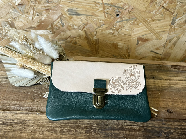 Pochette en cuir