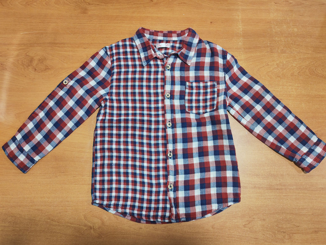 Chemise à carreaux en 5 ans