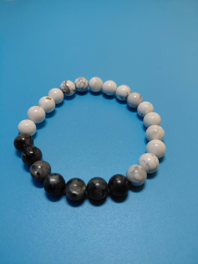 Larvikite & White Howlite