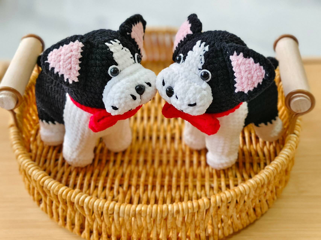 French Bulldog & Boston Terrier Amigurumi