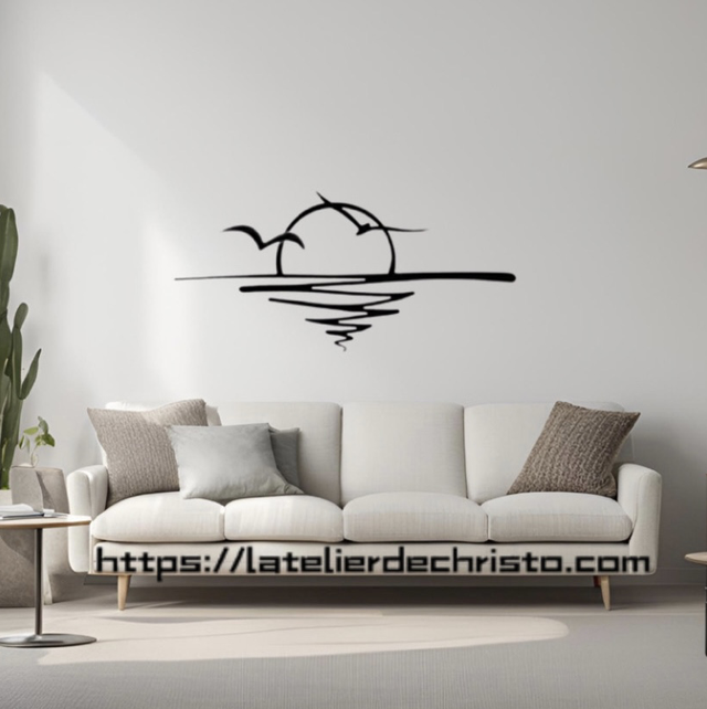 Décoration couché de soleil  ☀️74x35cm