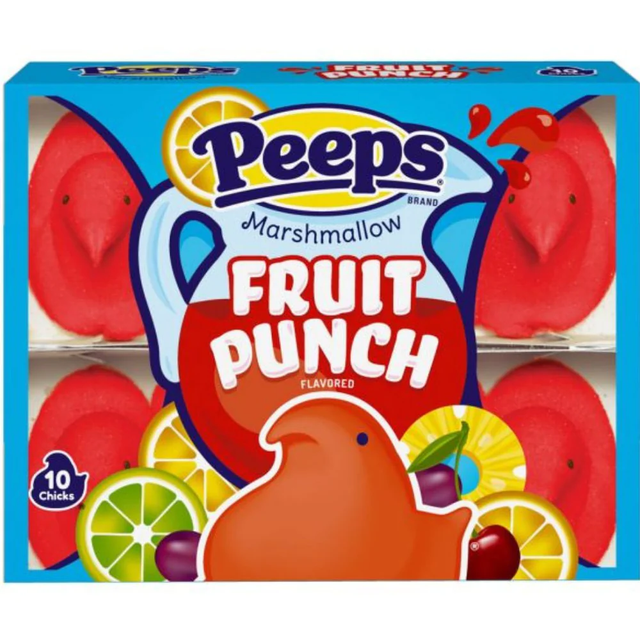 Peeps Fruit Punch Marshmallow Chicks (10pcs)