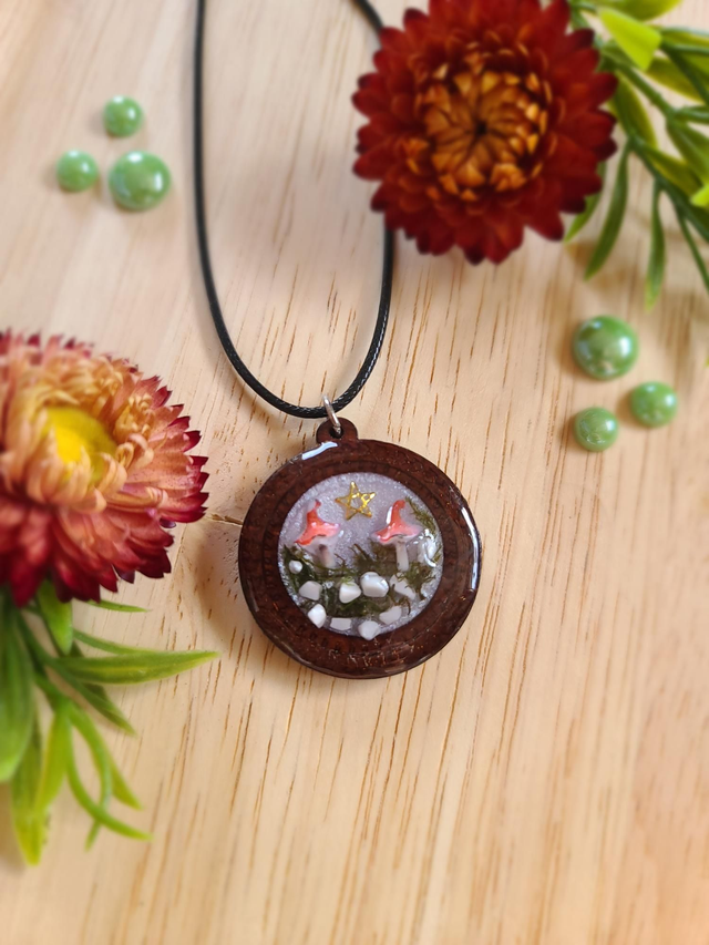 Talisman de la forêt 🍄 n°1 fond gris