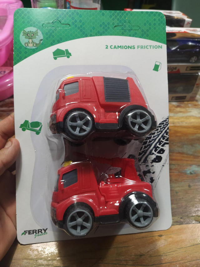 CAMIONS A FRICTION POMPIERS x2