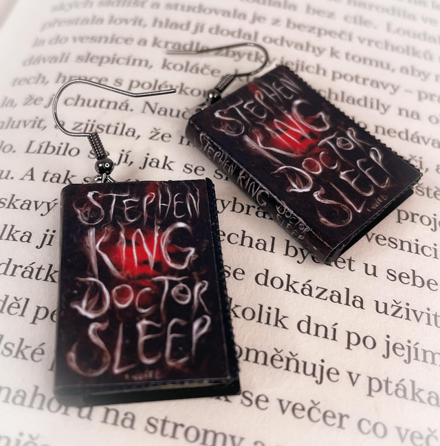 Náušnice mini knížky Doktor Spánek