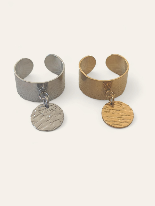 Bague Acier Martelée 