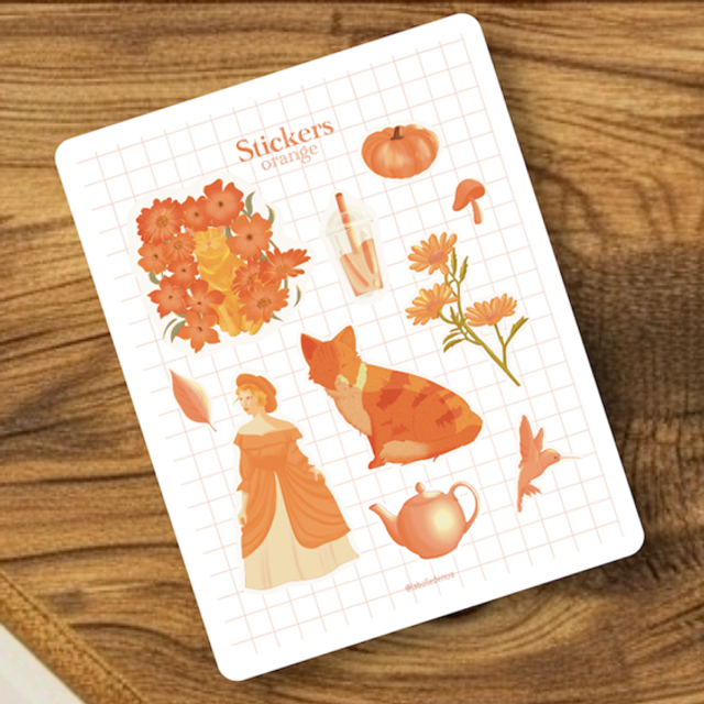 Stickers orange 