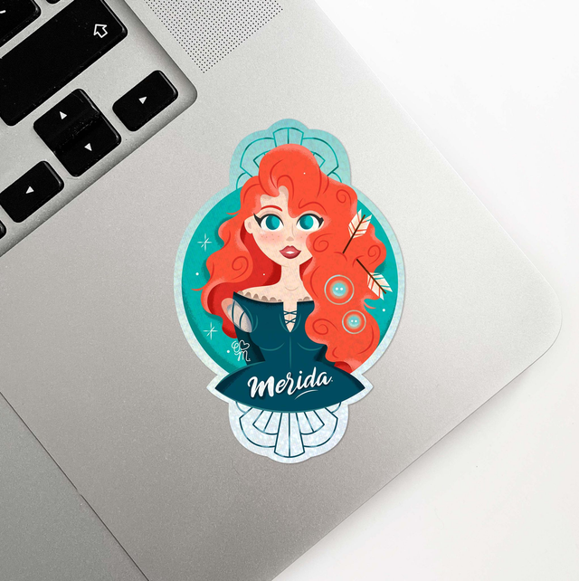 Sticker holographique Girl Power | 16 Merida