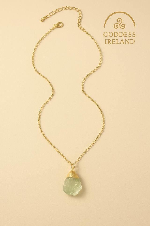 Fluorite Goddess Necklace 