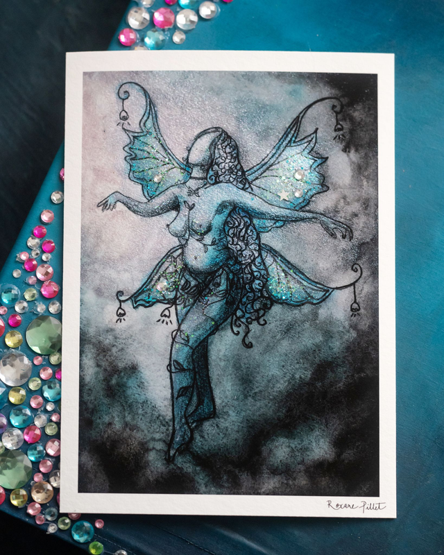 Tirage illustration "Moonlight Fairy" non encadré