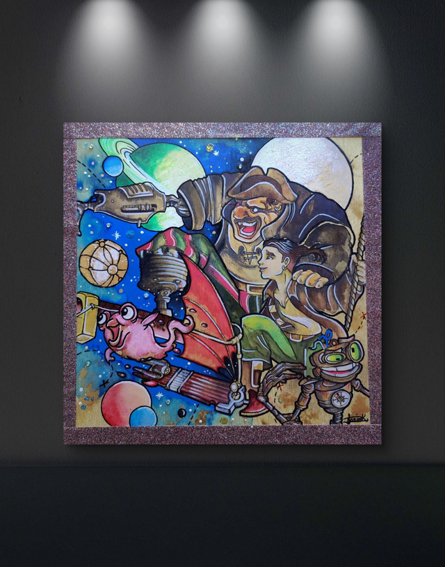 Tableau &quot;La planète aux trésors&quot;