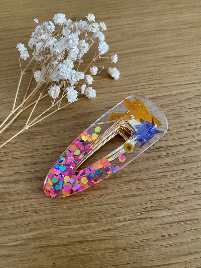 Barrette Theresia - fleurs et pinata