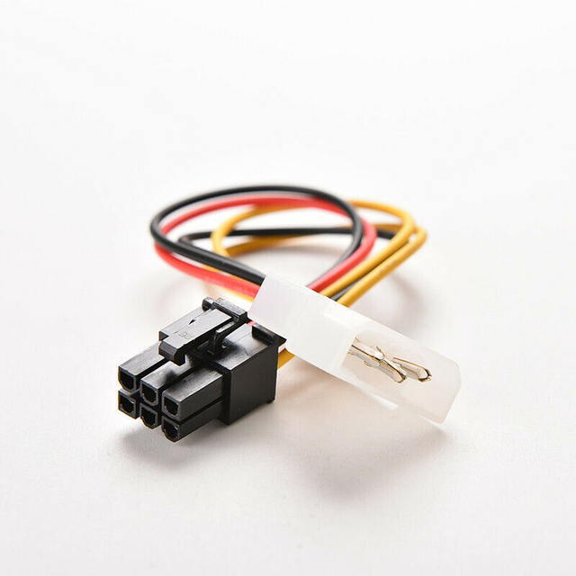 Graphic Card Power Plug 4pin to 6 pin Adapter 