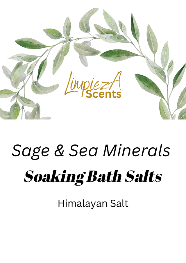 Soaking Bath Salts - Himalayan - Sage &amp; Sea Minerals