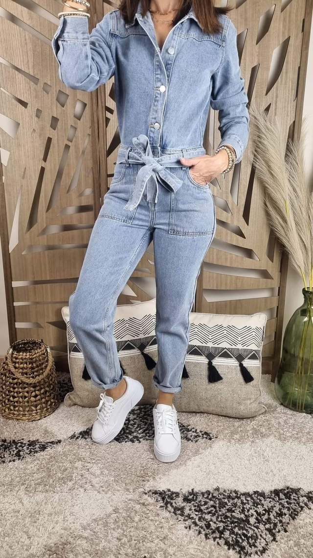 Combinaison jeans bleu
