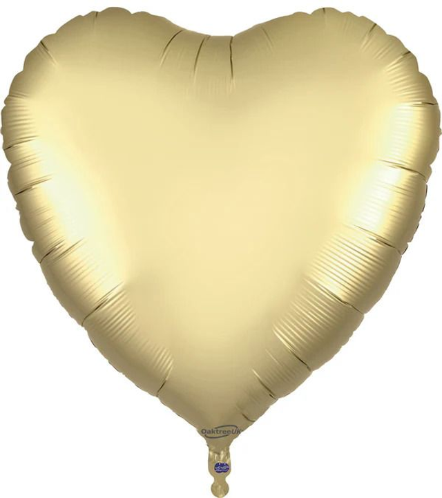 36" PURE GOLD HEART FOIL